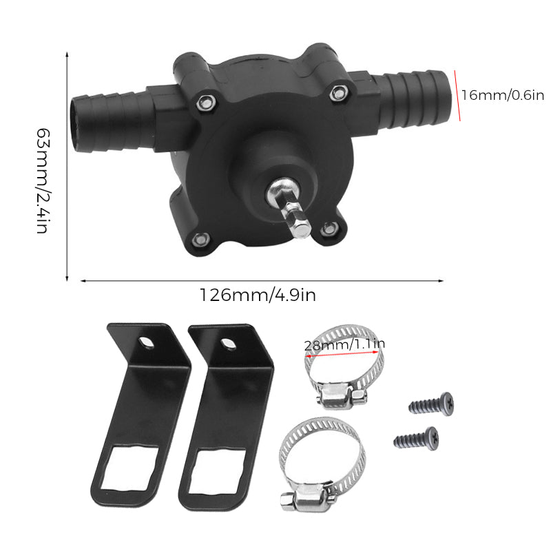 Self Priming Transfer Pump for Electric Drill Fast Liquid Transfer Tool Compact Portable Design