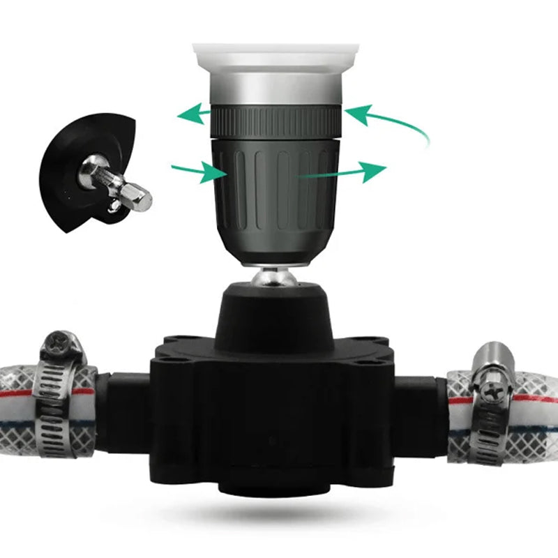 Self Priming Transfer Pump for Electric Drill Fast Liquid Transfer Tool Compact Portable Design