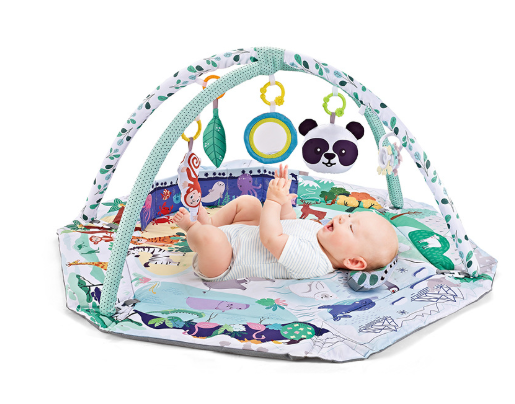 SensoryHaven 8 in 1 Baby Play Mat with Toys for Sensory Development and Early Learning