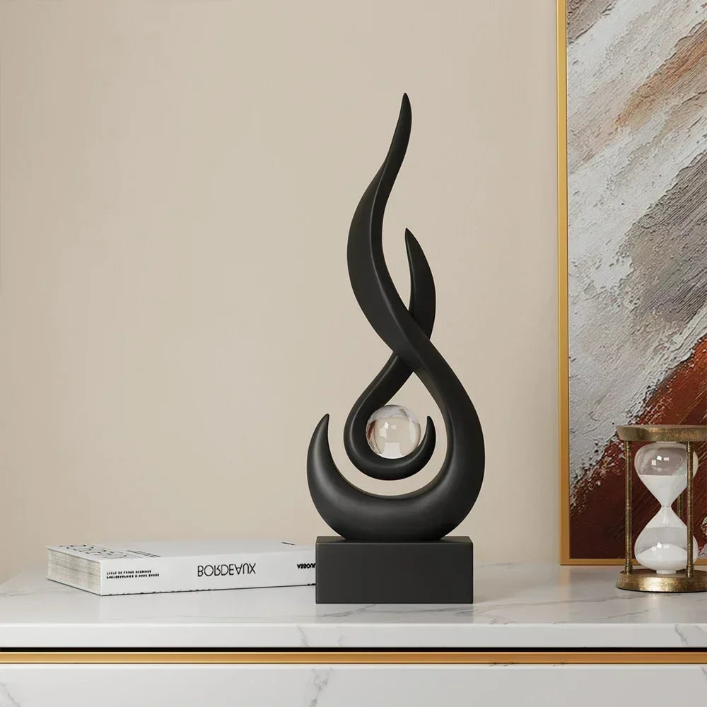 Serenity Abstract Sculpture Modern Artistic Home Decor Accent