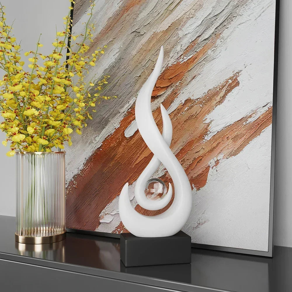 Serenity Abstract Sculpture Modern Artistic Home Decor Accent