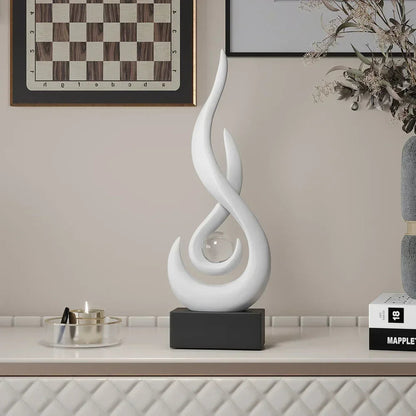 Serenity Abstract Sculpture Modern Artistic Home Decor Accent