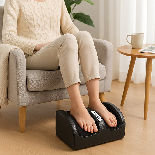 Shiatsu Foot Massager with Heat, 3 Intensity Levels and 3D Kneading Balls