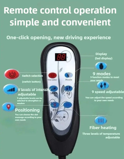 Shiatsu Full Body Back Massager with Heat and Adjustable Design