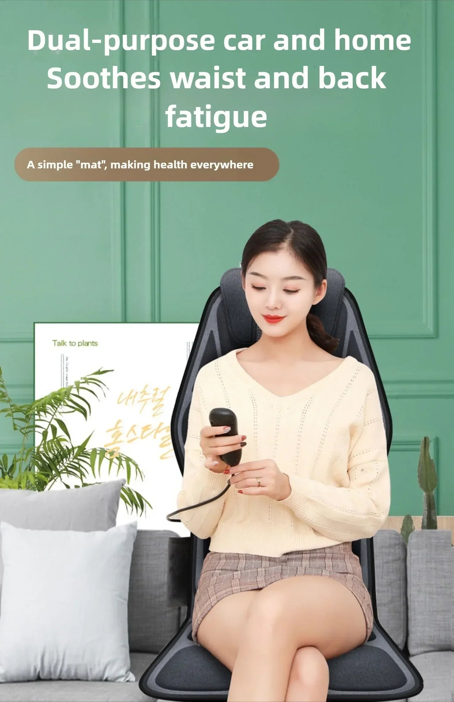 Shiatsu Full Body Back Massager with Heat and Adjustable Design