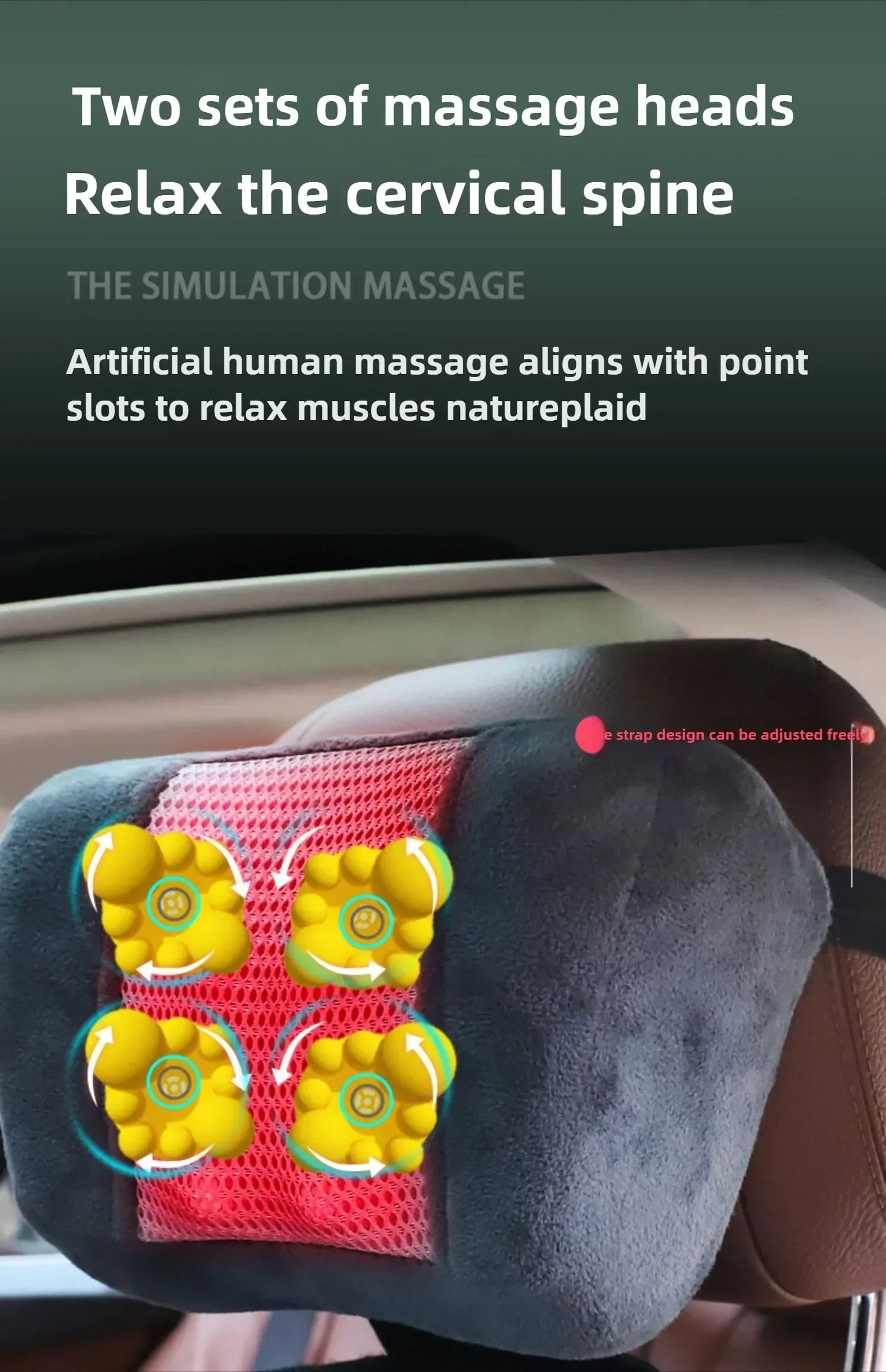 Shiatsu Full Body Back Massager with Heat and Adjustable Design