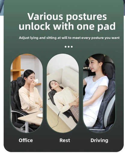 Shiatsu Full Body Back Massager with Heat and Adjustable Design