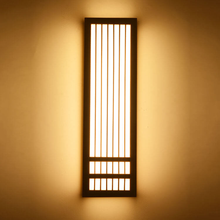 ShizuLight Japanese Wooden LED Wall Lamp with Warm Ambient Glow