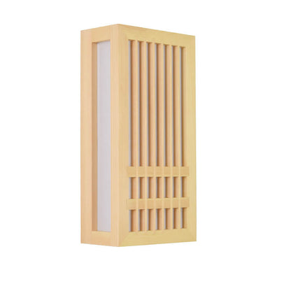 ShizuLight Japanese Wooden LED Wall Lamp with Warm Ambient Glow