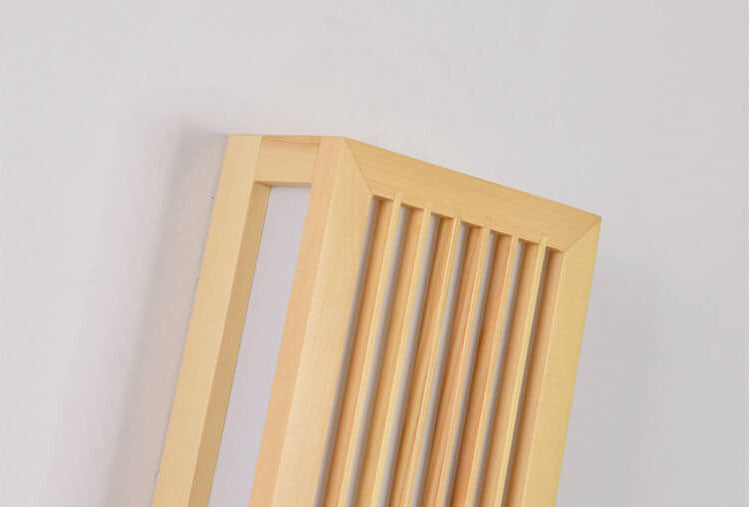 ShizuLight Japanese Wooden LED Wall Lamp with Warm Ambient Glow