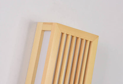 ShizuLight Japanese Wooden LED Wall Lamp with Warm Ambient Glow