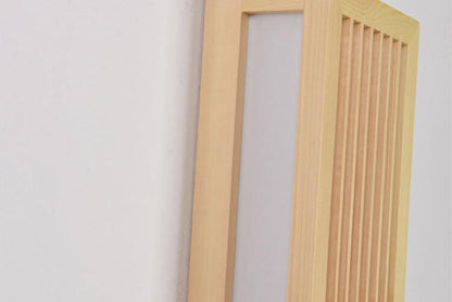 ShizuLight Japanese Wooden LED Wall Lamp with Warm Ambient Glow
