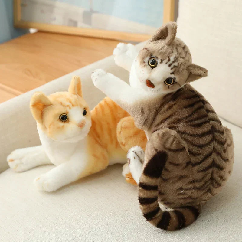 Siamese Cat Plush Luxury Soft Cat Toy Realistic Cute Cuddle Companion
