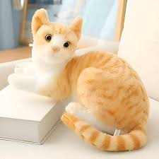Siamese Cat Plush Luxury Soft Cat Toy Realistic Cute Cuddle Companion