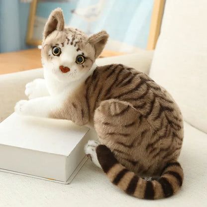 Siamese Cat Plush Luxury Soft Cat Toy Realistic Cute Cuddle Companion