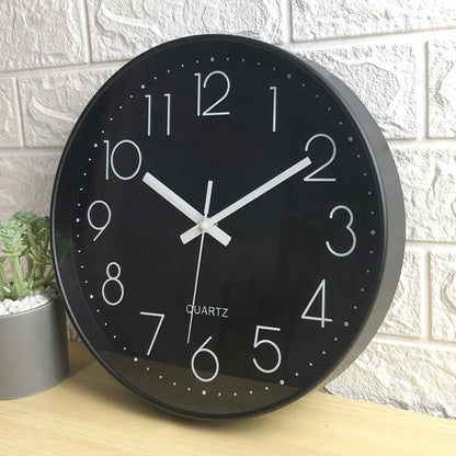 Silent Non Ticking Wall Clock Modern Minimalist 30cm