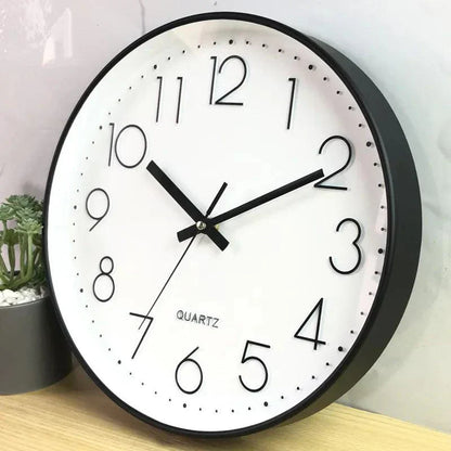 Silent Non Ticking Wall Clock Modern Minimalist 30cm