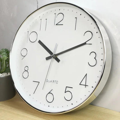 Silent Non Ticking Wall Clock Modern Minimalist 30cm