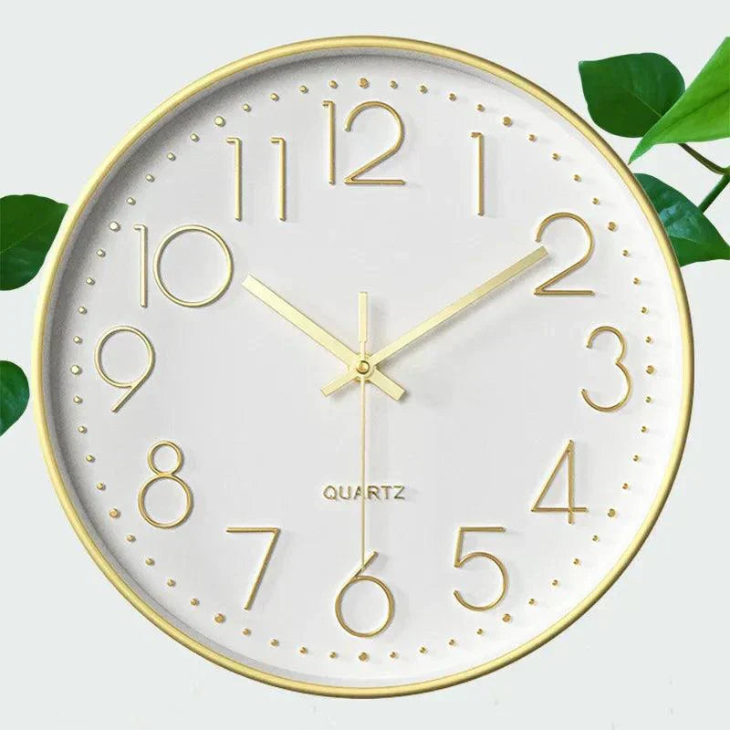 Silent Non Ticking Wall Clock Modern Minimalist 30cm