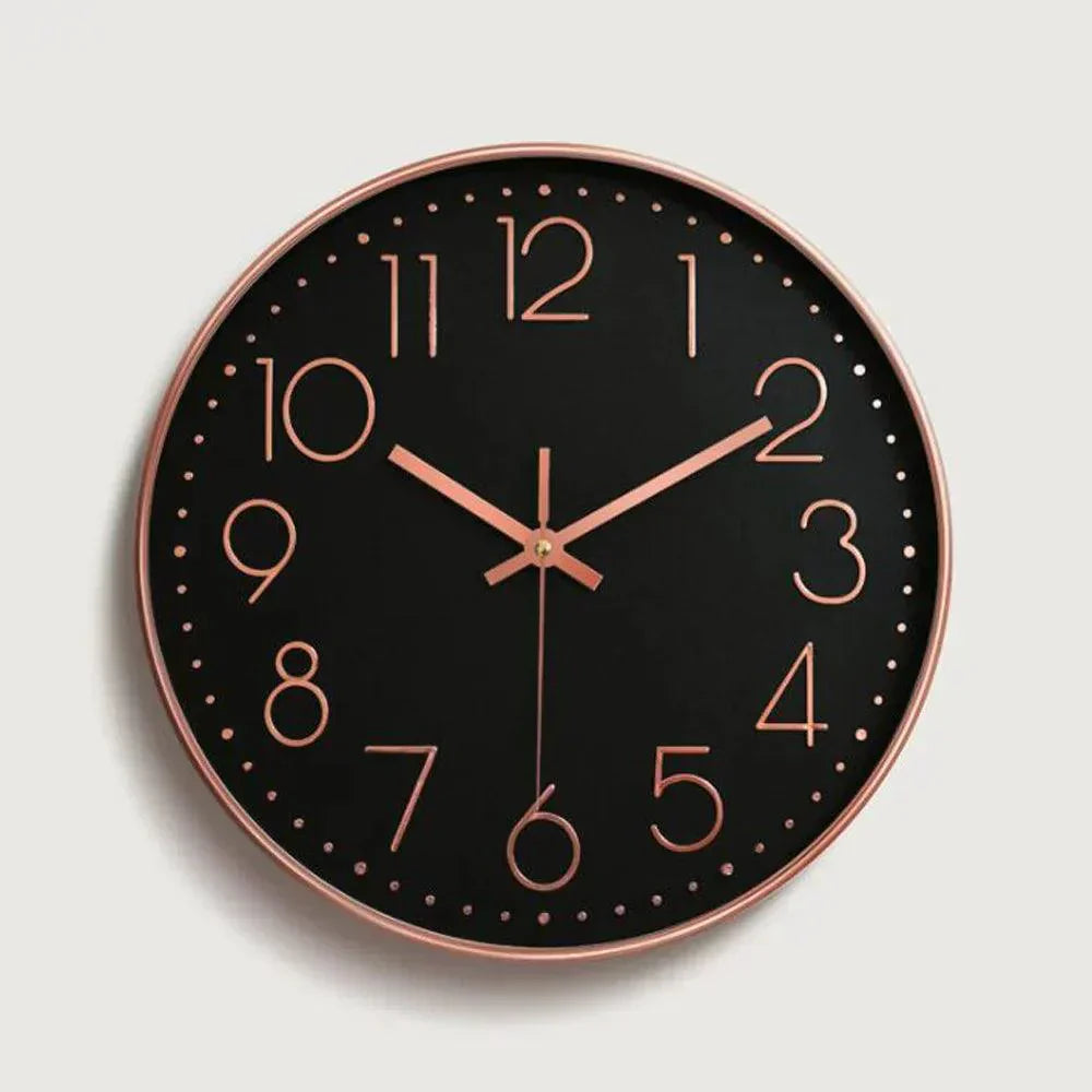 Silent Non Ticking Wall Clock Modern Minimalist 30cm
