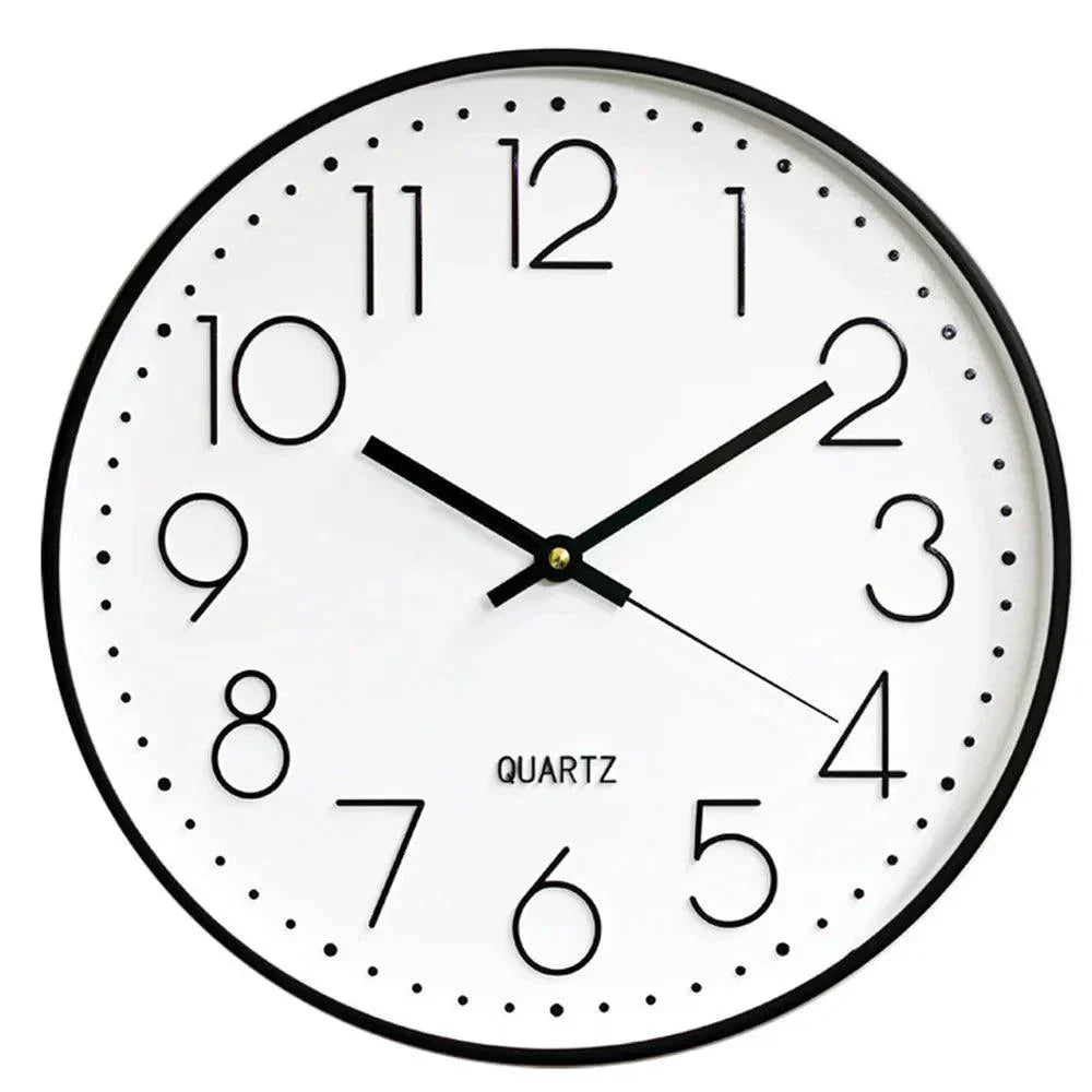 Silent Non Ticking Wall Clock Modern Minimalist 30cm