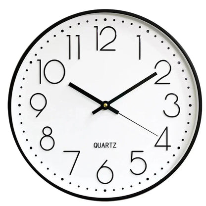 Silent Non Ticking Wall Clock Modern Minimalist 30cm
