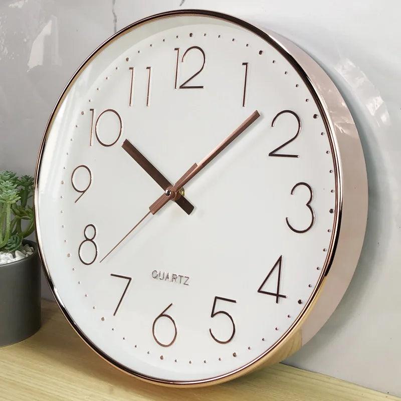 Silent Non Ticking Wall Clock Modern Minimalist 30cm
