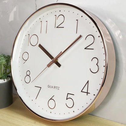 Silent Non Ticking Wall Clock Modern Minimalist 30cm