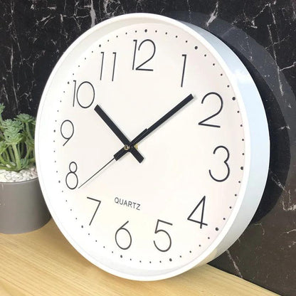 Silent Non Ticking Wall Clock Modern Minimalist 30cm
