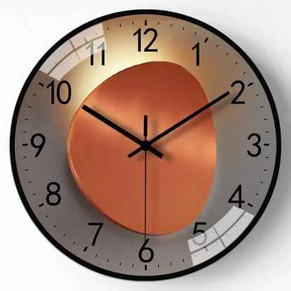 Silent Wall Clock Elegant Non Ticking Design for Bedroom and Office