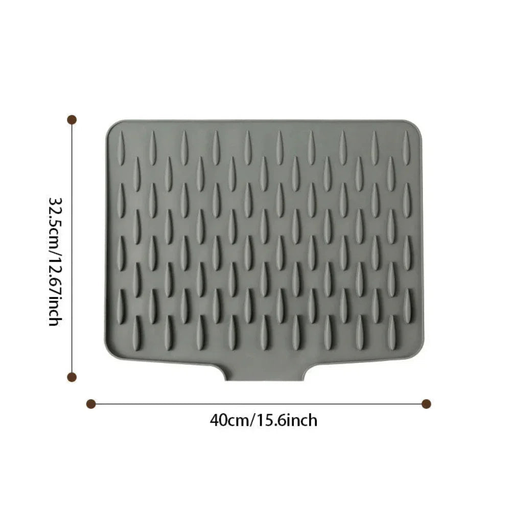 Silicool Silicone Drying Mat Water Draining Heat Resistant Kitchen Mat