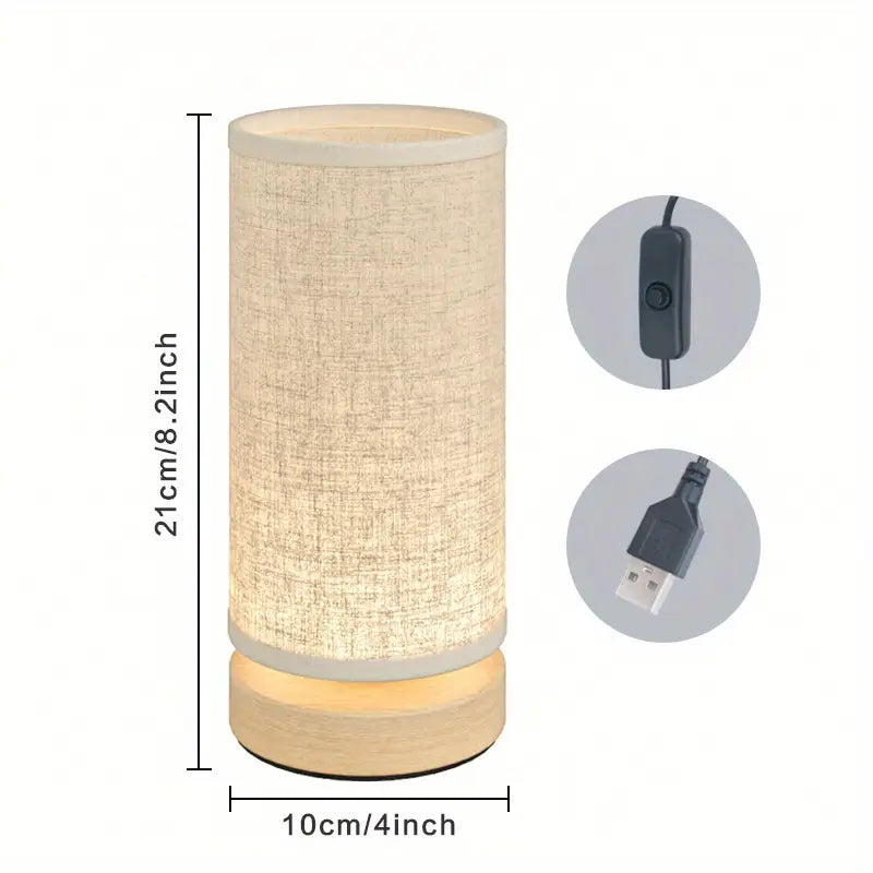 SimpleGlow Minimalist Wooden Night Lamp Warm Light
