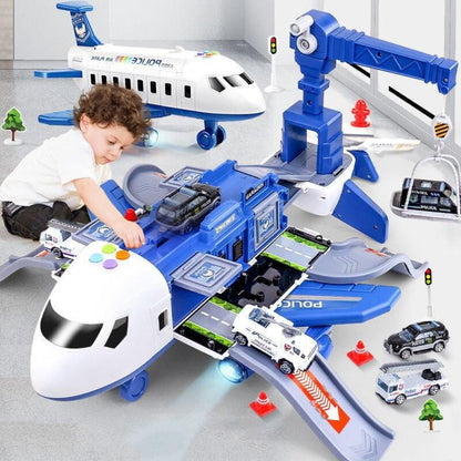 SkyExplorer Plane Playset – 20 Piece Kids Toy with Construction Vehicles