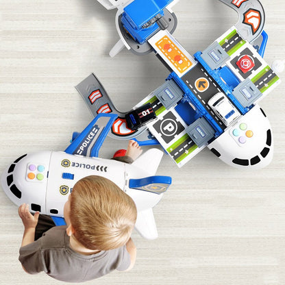 SkyExplorer Plane Playset – 20 Piece Kids Toy with Construction Vehicles