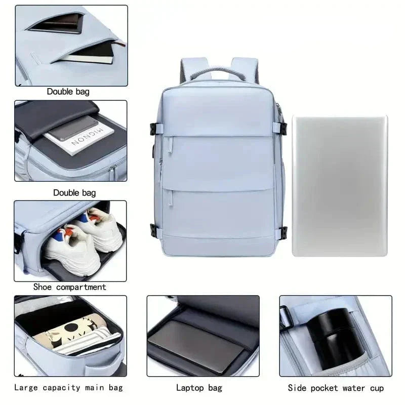 SkyReady Flight Approved Cabin Backpack 40x20x25 Laptop Travel Bag