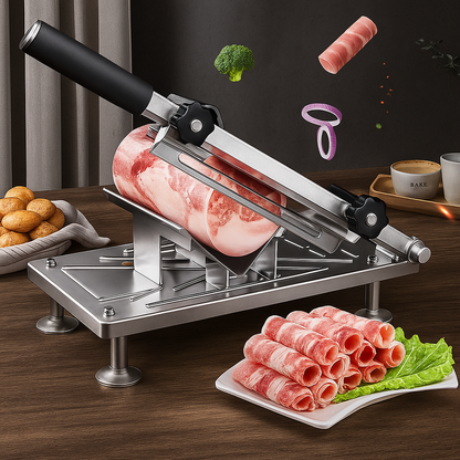 SlicePro Stainless Steel Food Slicer Adjustable Precision Cutter