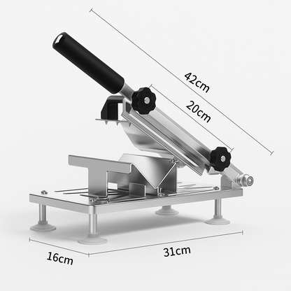 SlicePro Stainless Steel Food Slicer Adjustable Precision Cutter