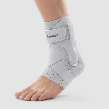 Slim Adjustable Ankle Support Brace with Side Stabilizers