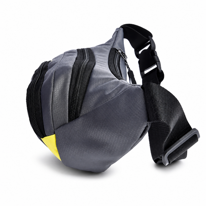 Slim Oxford Waist Pack with Adjustable Strap and Multiple Pockets
