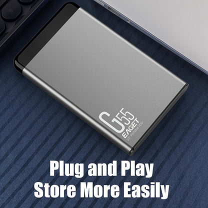 Dunne draagbare SSD-USB-back-upschijf voor pc-bestanden