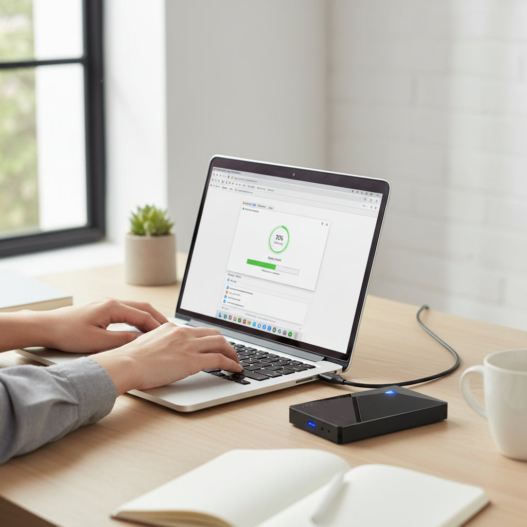 Unità SSD USB portatile sottile per il backup dei file del computer
