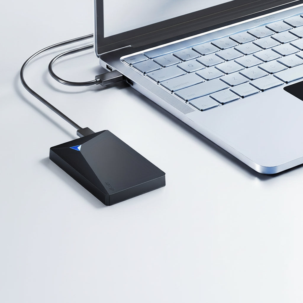 Unità SSD USB portatile sottile per il backup dei file del computer