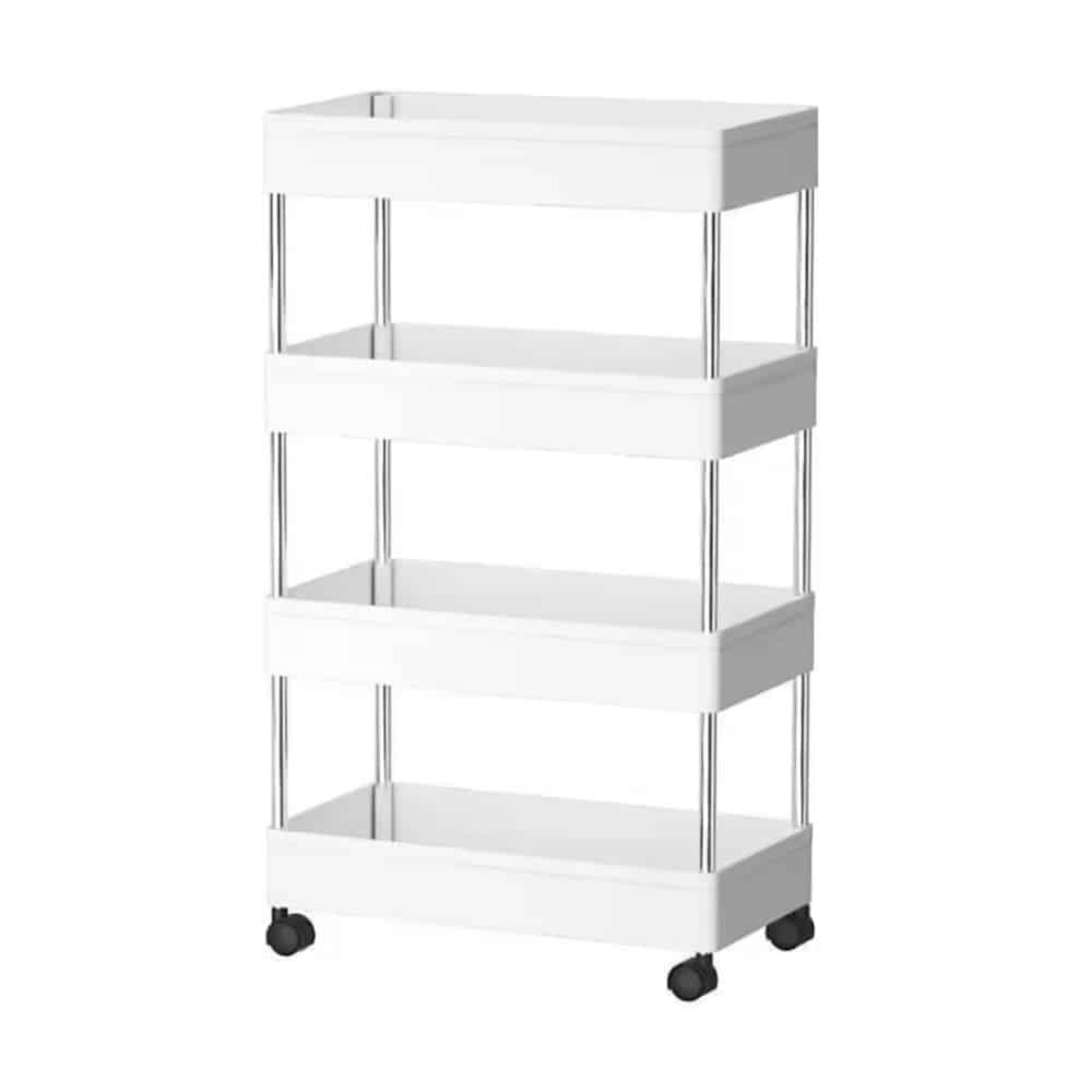 Slim Rolling Storage Cart with Four Wheels