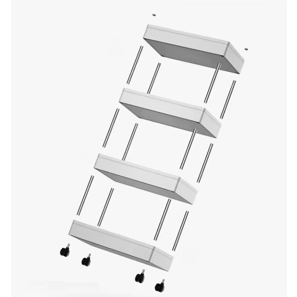 Slim Rolling Storage Cart with Four Wheels
