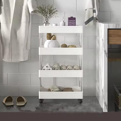 Slim Rolling Storage Cart with Four Wheels