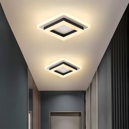 Slim Square LED Ceiling Light Minimalist Flush Mount