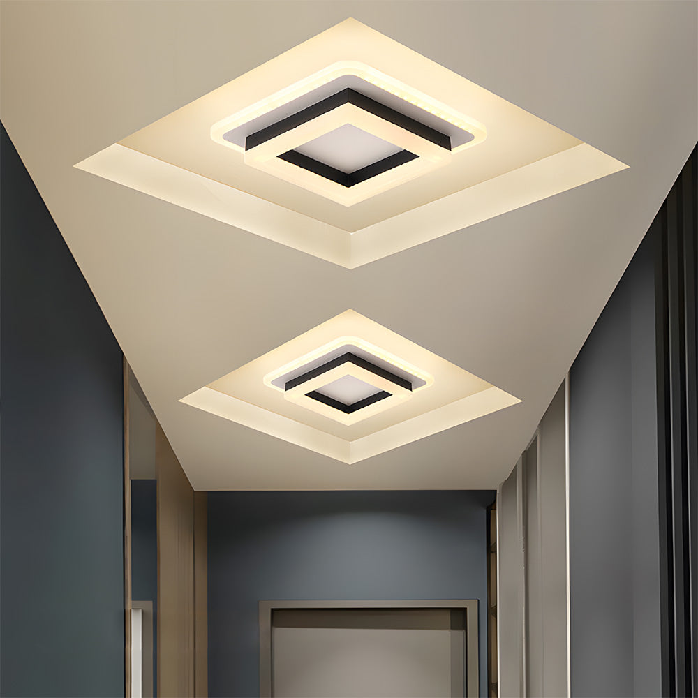 Slim Square LED Ceiling Light Minimalist Flush Mount