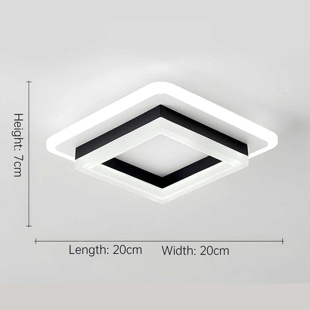 Slim Square LED Ceiling Light Minimalist Flush Mount