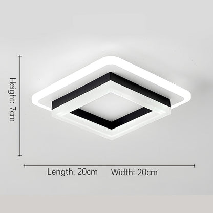Slim Square LED Ceiling Light Minimalist Flush Mount