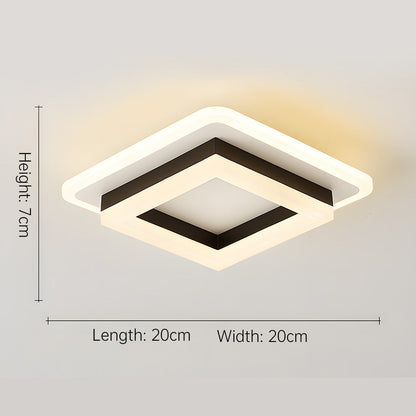 Slim Square LED Ceiling Light Minimalist Flush Mount